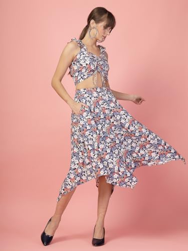 Image of OOMPH! Long Skirts for Women with Handkerchief Hem