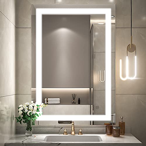 Ftoti 36 X 24 Inch Led Bathroom Mirror For Vanity,Wall Mounted Lighted Mirror, Frameless Bathroom Mirror With Lights Dimmable Anti-Fog Memory Function(Horizontal&Vertical) #TOP2