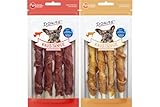 arelf Bundle Dokas - Varillas masticables Mix pollo y pato, 2 bocadillos para perros de 50 g, piel de vacuno con filete de pollo y pato, aperitivo masticable para perros