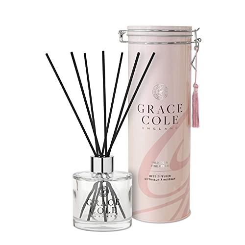 Image of Grace Cole Wild Fig & Pink Cedar Reed Diffuser, Luxurious Scent, Lasts up to 12 Weeks 200ml
