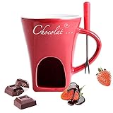 ✔ Juego de fondue de chocolate: la fondue de chocolate es un postre divertido, así como un postre fácil de preparar. Incluye taza y tenedor.