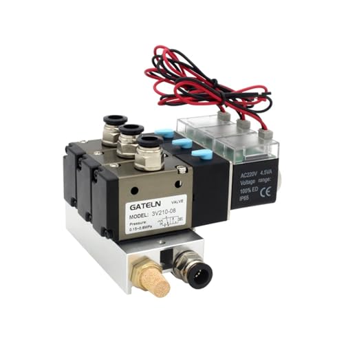 Bloc d'électrovanne 3V210-08-NO idéal pour automatiser les lignes de tri en atelier AC 220V - 2