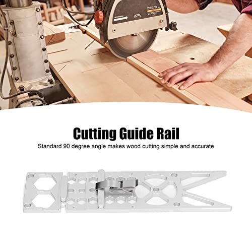 Right Angle Circular Saw Guide Rail Angle Stop Track Saw Square Accessories Compatible with Festool and Makita Guide Rail Woodworking 90 Degree Right Angle Guide - Image 4