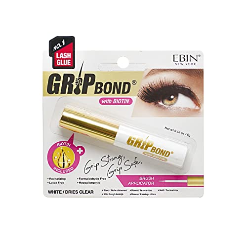 EBIN NEW YORK Eyelash Adhesive+ Biotin White 5g