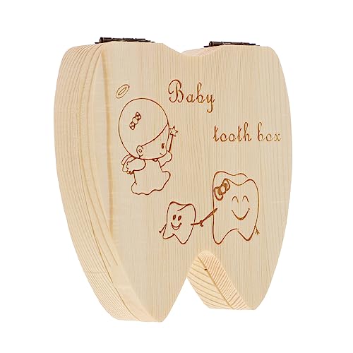 HOOTNEE Keepsake Box for Tooth Holder with Divided Sections for Protects Against for Organizing Lost Teeth present for Boys