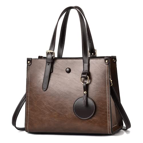 Sac à main à bandoulière femme grande capacité marron crocodile mode occidentale