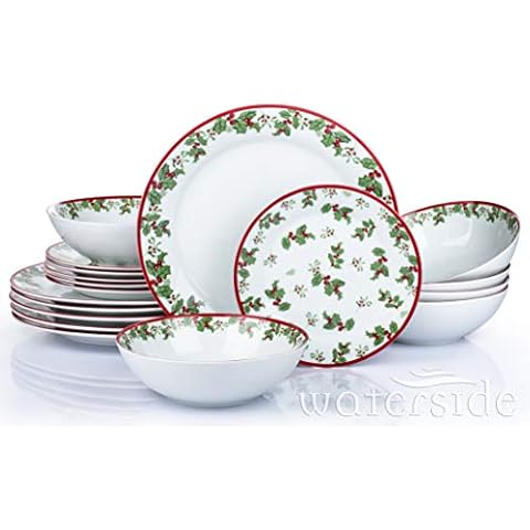 Waterside - 18 Piece Holly Dinner Set Cover