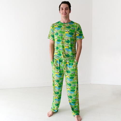 Image of Little Sleepies Mens Pajama Pants, Soft Viscose from Bamboo PJ Bottoms for Family Matching Set, Mens Sleepwear PJs w /Pockets