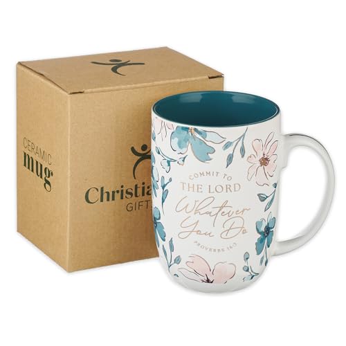 Image of Christian Art Gifts Large Ceramic Coffee & Tea Scripture Mug for Women