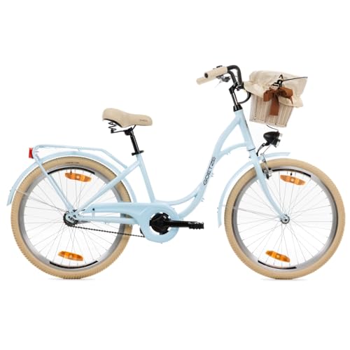 Goetze Style 24 Zoll Kinderfahrrad, 14 Zoll Tiefeinsteiger Rahmen,...