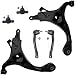 Detroit Axle - 6PC Front Lower Control Arms w/Ball Joints and Outer Tie Rods for 2007 2008 2009 2010 Kia Optima - [07-10 Kia Rondo]