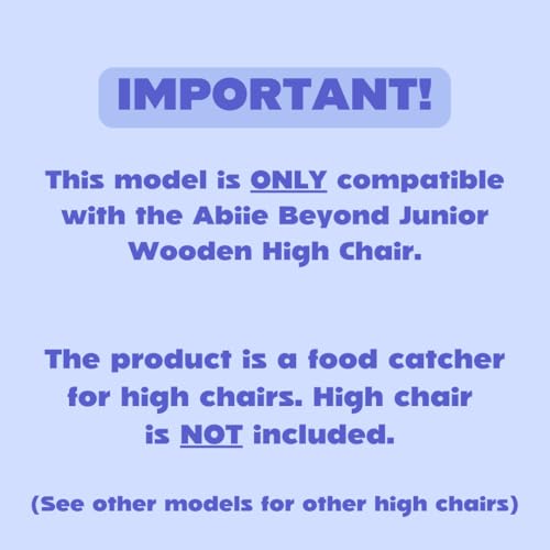 Image of CATCHY - Food Catcher - Compatible with Abiie Beyond Junior High Chair - Highchair Sold Separately - Baby & Toddler Food & Mess Catcher - Under High Chair Accessory - Baby Feeding Essentials | High Chair Food Catcher - High Chair Sold Separately - Baby & Toddler Food & Mess Catcher - Under High Chair Accessory