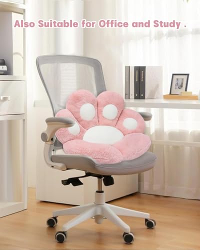 Image of Cat Paw Cushion, Lazy Sofa Seat Cushion, Cute Seat Pad for Health Building (Pink., 23.5 X 27.5)