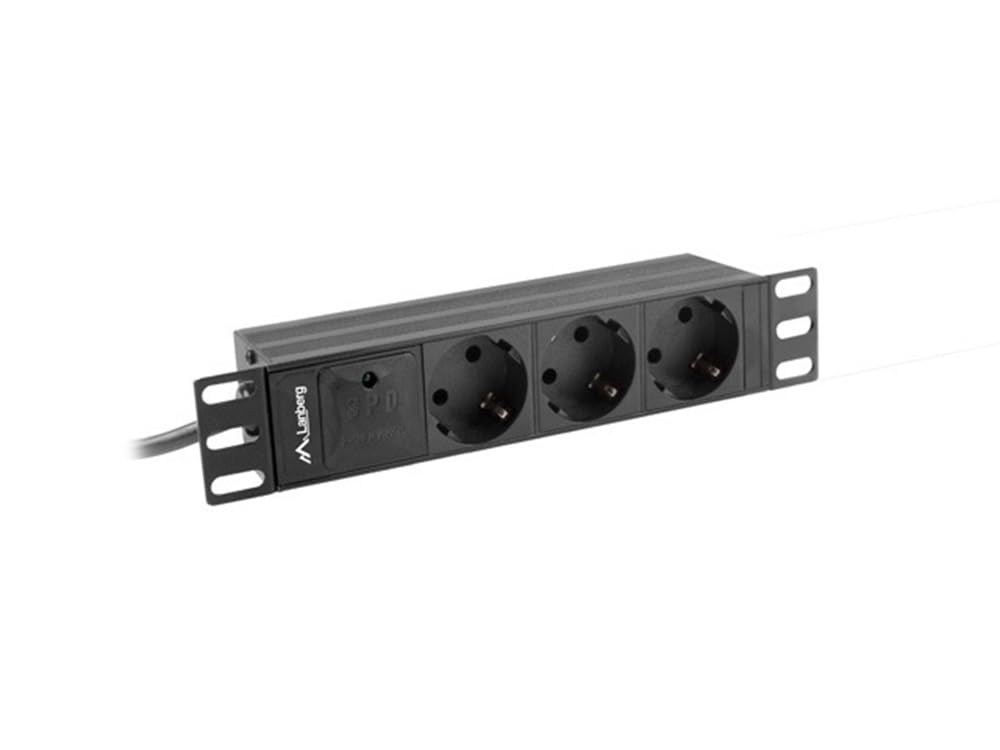 RACK PDU 10 POWER STRIP 1U 16A 2M 3X PDU-03F-0200-BK