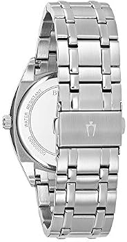 Bulova Men's Classic Stainless Steel Watch with Day Date, Silver