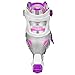 Roller Derby Women's V-Tech 500 Button Adjustable Inline Skate, Grey/Purple