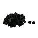 uxcell Plastic Home Square Table Feet End Cap Tube Insert 25mm x 25mm 100 Pcs Black