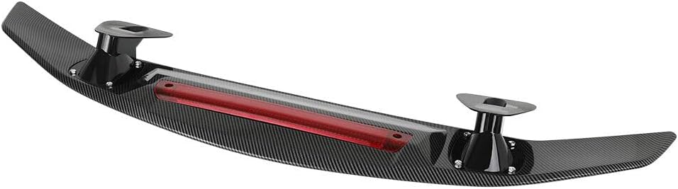 DREAMIZER 47" Universal Car Rear Trunk Spoiler Wing Carbon Fiber Sport Style W/Adhesive Compatible with Ford Focus Honda Civic Accord Toyota Corolla Camry Nissan Altima Mazda and More