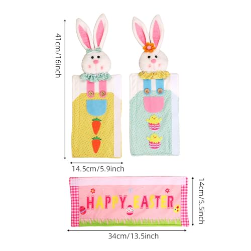 Fundas para manijas de electrodomésticos con diseño de conejo 3