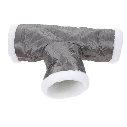 CIYODO Small Pet Fleece Tunnel Hideout for Hamster Gerbil Rat Guinea Pig Winter Warm Random Color Animal Hideout for Small Pets Grass Rabbit Hut