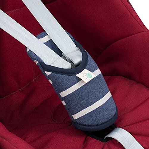 JYOKO KIDS Ochraniacz na siedzenie samochodowe i wózek dziecięcy dla dzieci w wieku 0-3 lat (Sailor Stripes)