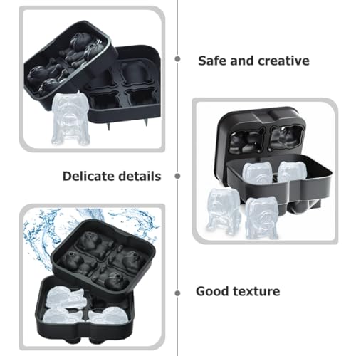 Molde de silicona para cubos de hielo forma perro miniatura 7