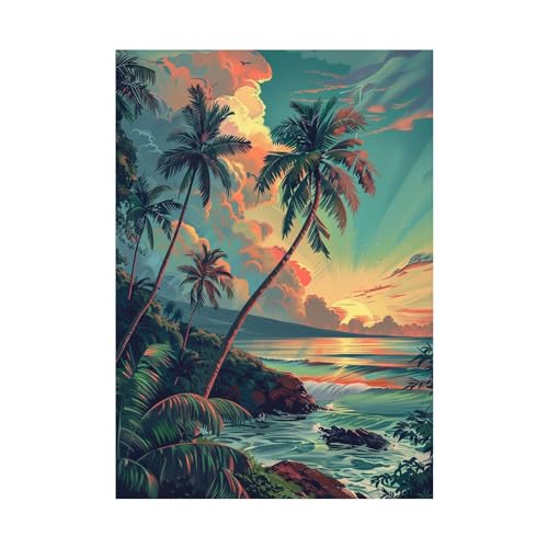 Affiche d'art mural paysage pour décoration de bureau et chambre