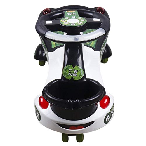 Image of Toy Zone Eco Panda Magic Car,White&Toyzone Baby Panda Kids Magic Car /Swing Car Ride On -Multicolour
