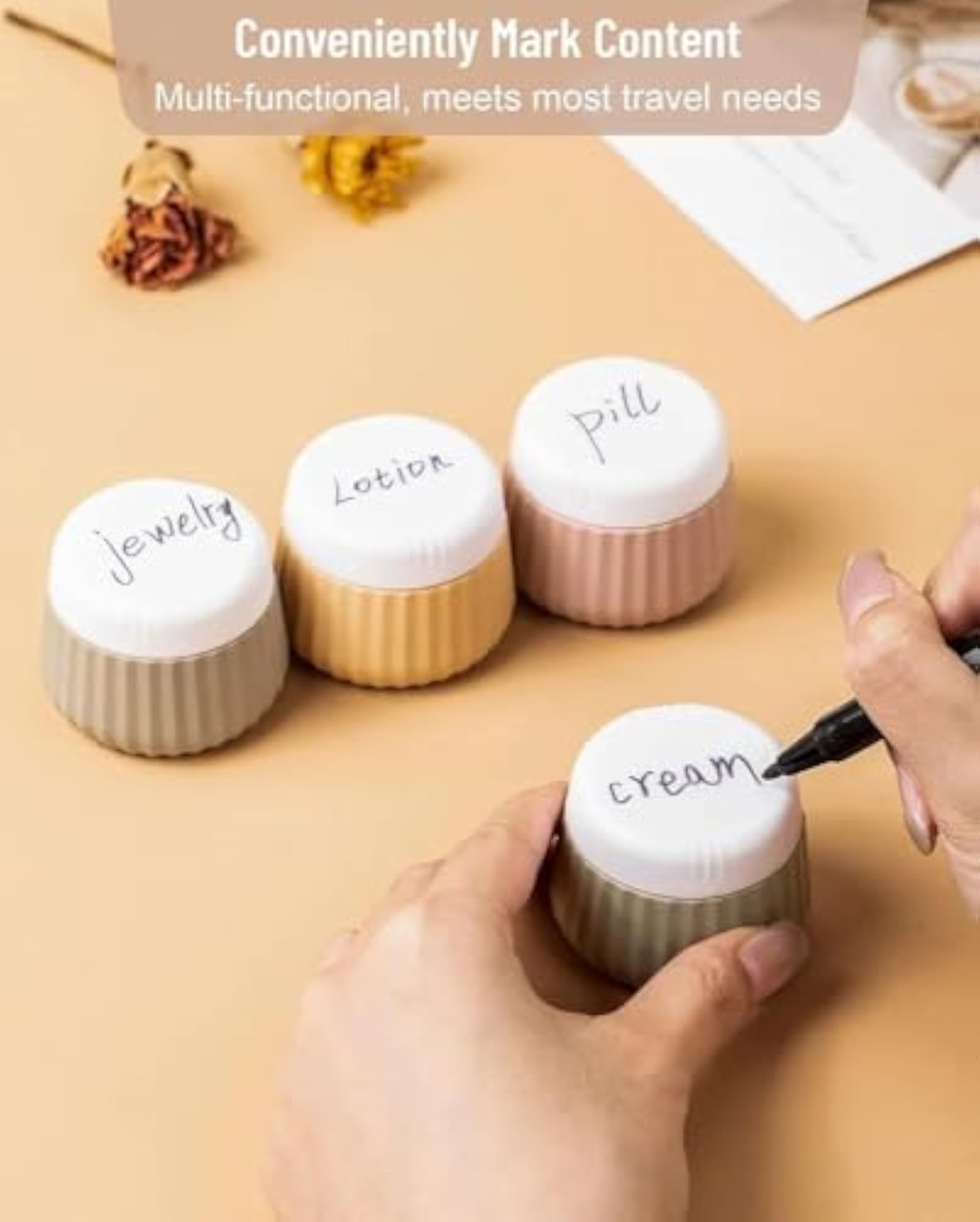 Travel Size Toiletry Containers 4 Pack