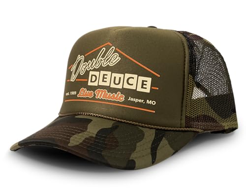 Image of Black Rabbit Road House Double Deuce Logo Retro 80s Snapback Cap