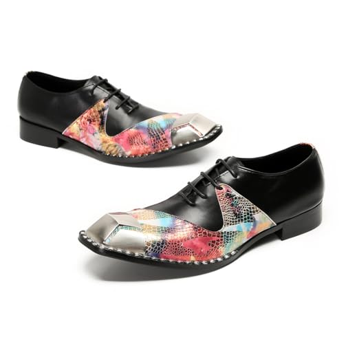 Mens Loafers Dress Shoes Slip On for Party Genuine Leather2