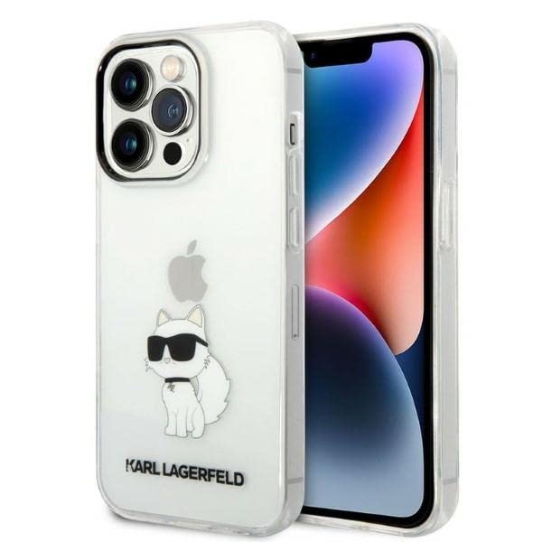 Karl Lagerfeld KLHCP14XHNCHTCT Coque Rigide pour iPhone 14 Pro Max 6,7" Transpar