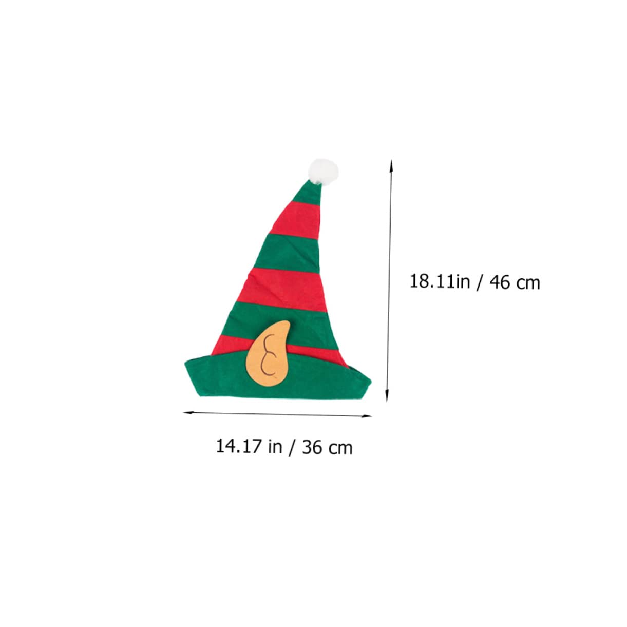 KOMBIUDA 4piezas Sombreros De Navidad Para Adultos De Gorro De Duende Divertido Para Fiestas y Celebraciones Festivas