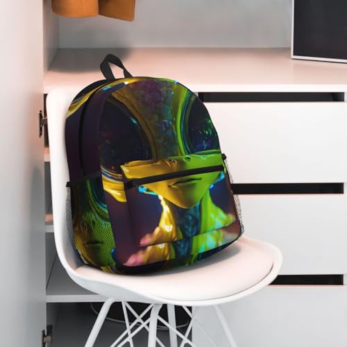 Sac à dos de voyage multifonction noir et imprimé Alien Planet - 7