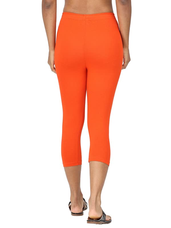 Image of Robinbosky Premium Stretchable Cotton Capri Legging for Women | Suitable for Formal wear & Casual wear | High-End Elastic Makes. The Leggings Squat Proof and Durable for Travel, Yoga, & Workout.