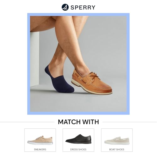 Sperry Men's 6-Pack Loafer Socks, Non-Slip No Show Socks for Boat Shoes, Ultra Low Cut Invisible Liners with Heel Grip4
