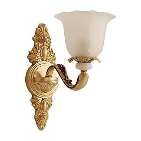 WTL Lighting Living Room Wall Light European Wall Light Jade Crystal Wall Light Villa Aisle Wall Light Wall Light Warm Bedside lamp Cover