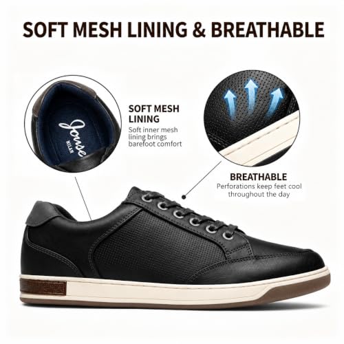 Image of Jousen Men's Casual Shoes Dress Sneakers | Business Casual, Lightweight, Memory Foam Insole, Retro Simple , Non-slip, Casual, Office, Daily Commute, Walking