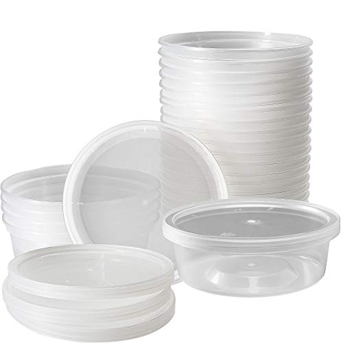 Buy DuraHome Deli Containers with Lids 8 oz. Leakproof 40 Pack