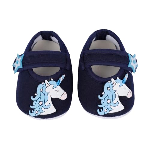 coco candy Blue Horse Applique Booties Shoes for Girls Soft Warm Comfortable Anti-Slip New Born Infant shoe Baby Footwear gift for little one Walking & Daily Wear-picture-26