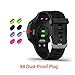 JIUJOJA for Garmin Forerunner 45 45s/Swim 2 Charger, Charging Clip Sync Data Cable and 2Pcs HD Tempered Glass Screen Protector and 8Pcs Charger Port Protector for Garmin Swim 2 Sports Smart Watch