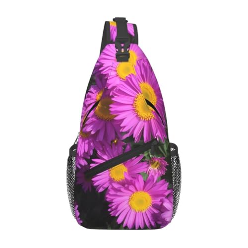 Sac à bandoulière d'été floral violet homme pour vélo et sport