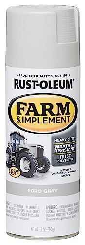 Image of Rust-Oleum 280138 Farm & Implement Spray Paint, 12 oz, Ford Gray, (Pack of 1)
