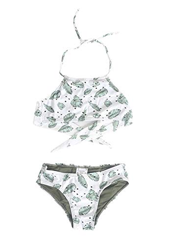 Biquíni Kids Halter Ivy - Estampa Branco Ivy - M