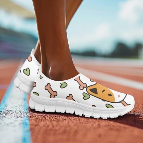 Image of Jeiento Cute Dog Women's Casual Slip On Shoes Loafers Sneakers for Women