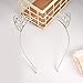Numblartd 3 Pcs Glitter Upscale Crystal Rhinestone Cat Ear Hair Hoop Headband - Fashion Cute Hair Band Headwear Hair Accessories for Women (B#)