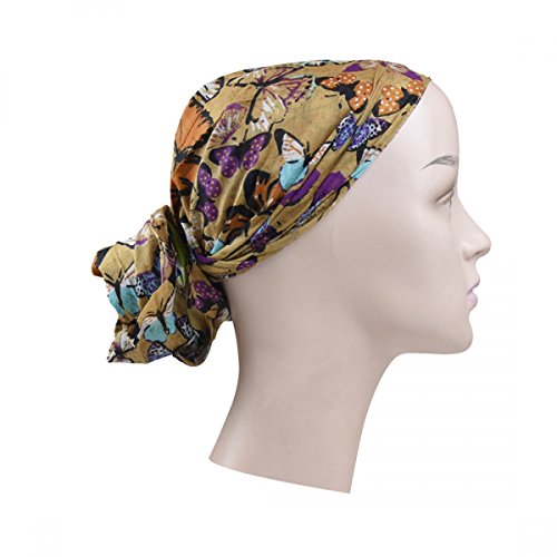 Butterfly Headscarf Chemo Scarf Head Wrap2