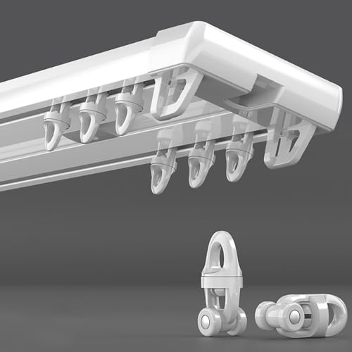 Riel doble K de aluminio resistente para separadores de ambientes 3