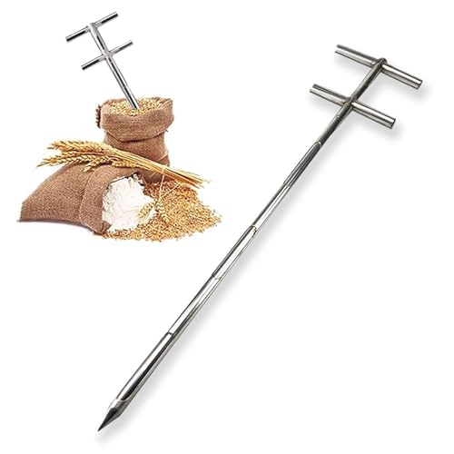 Sonde de grains solide et durable pour inspecter les stocks de maïs de vos silos