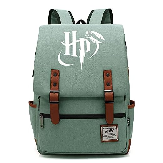 Teenager Casual Daypack, Harry HP insignia ryggsäck, stor lättviktsryggsäck, resevandringsryggsäck M-14 tum färg-18